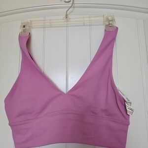 lululemon athletica Pink V-Neck Align Light Support Sports Bra